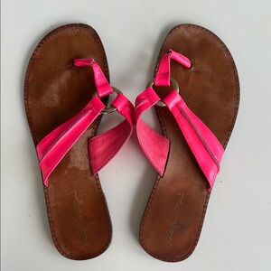 Lilly Pulitzer McKim Vibrant Pink Sandals